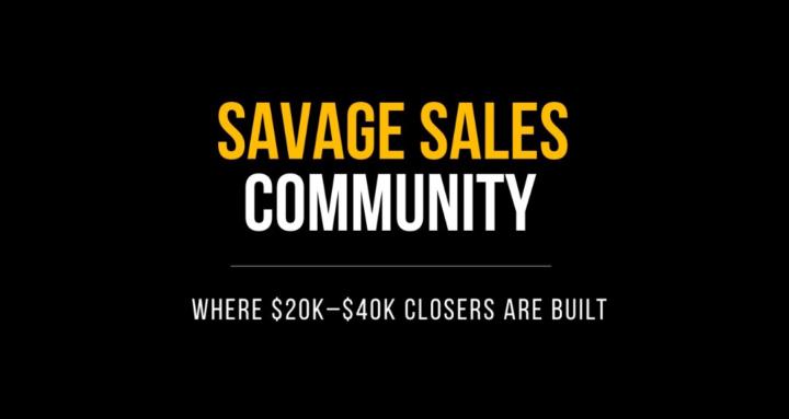 Savage Sales Community