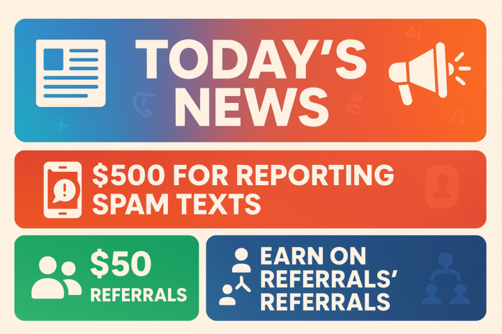 NEWS: New $500 gig. New Promos. Deadlines, etc.