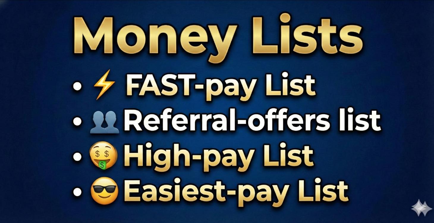 Lists that pay (fast-pay list, high-pay list, etc)
