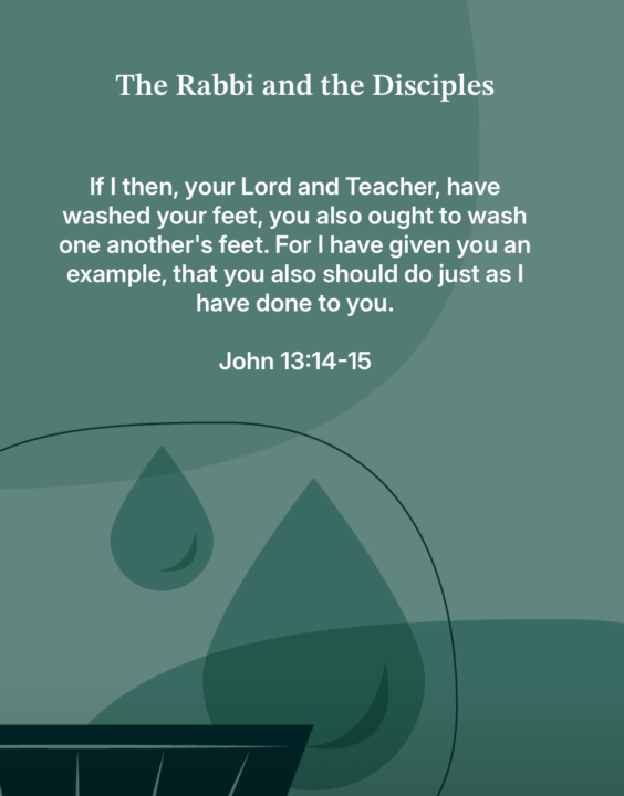 Can you wash the feet of people around you?