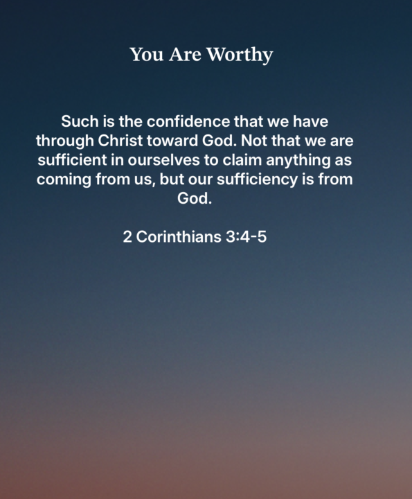 Christ sufficiency...