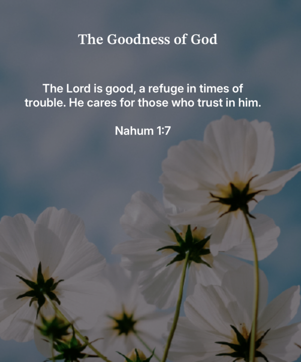The Lord is good to us...