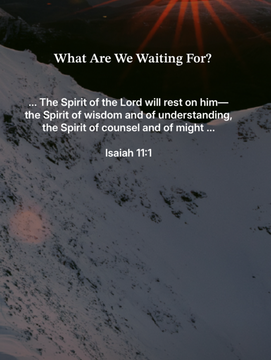 The Spirit worth waiting for...