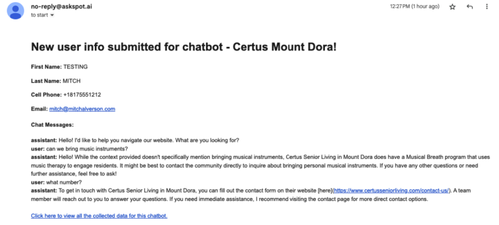 Sending emails from our whitelabel domain