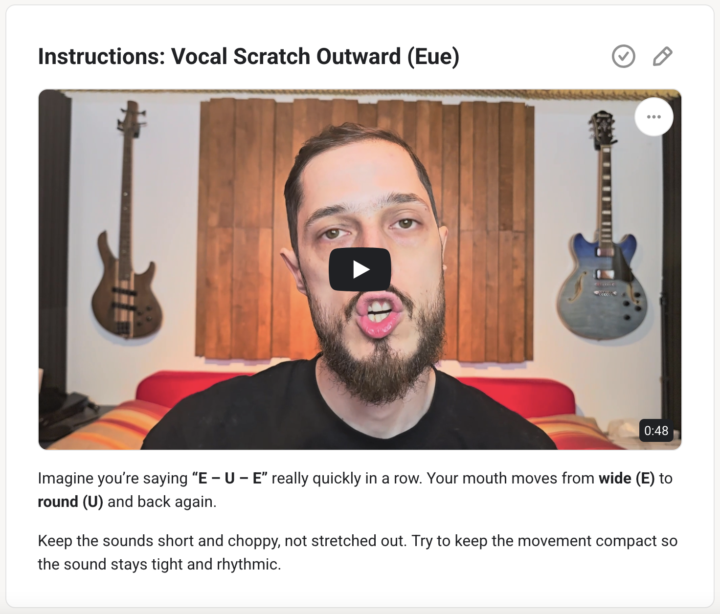 New Sound: Vocal Scratches (Eue)