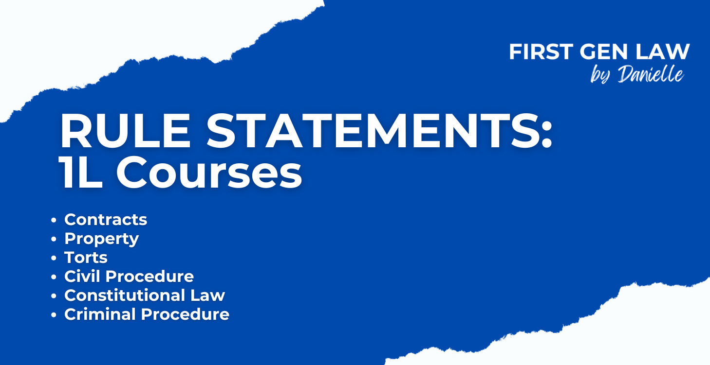 Rule Statements - 1L Courses