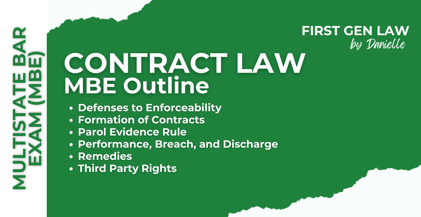Contract Law - MBE Outlines
