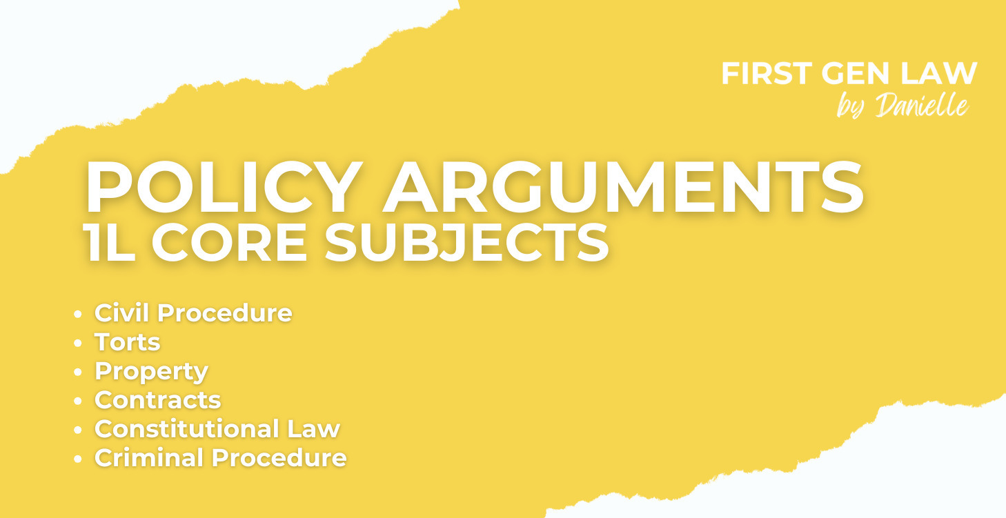 Policy Arguments (1L Courses)