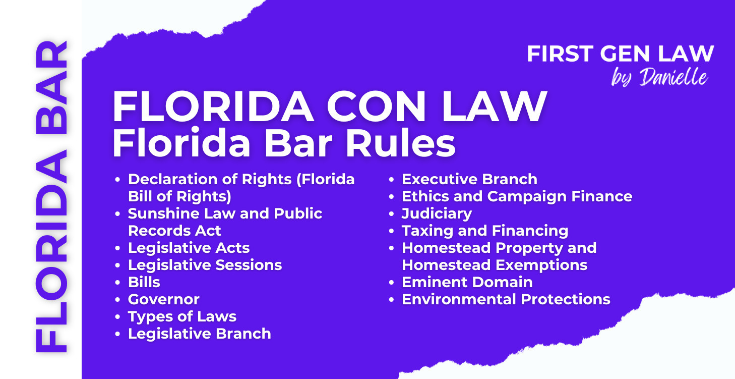 Florida Constitutional Law - Florida Bar Rules