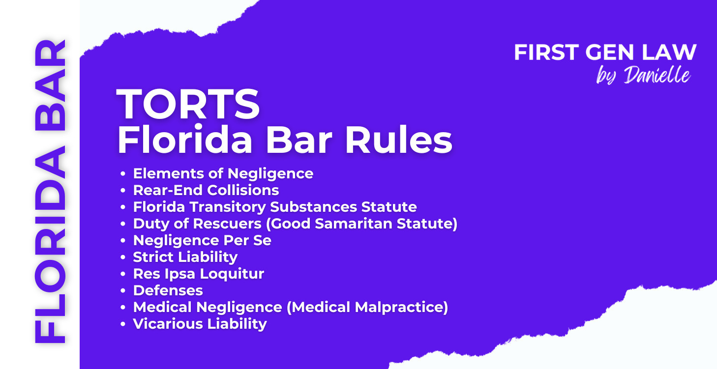 Torts - Florida Bar Rules