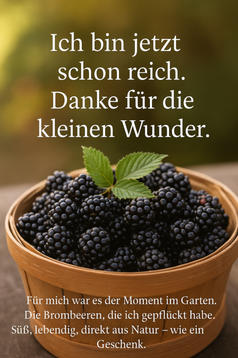 Dankbarkeit vertieft dein Reichtumsgefühl 🌾