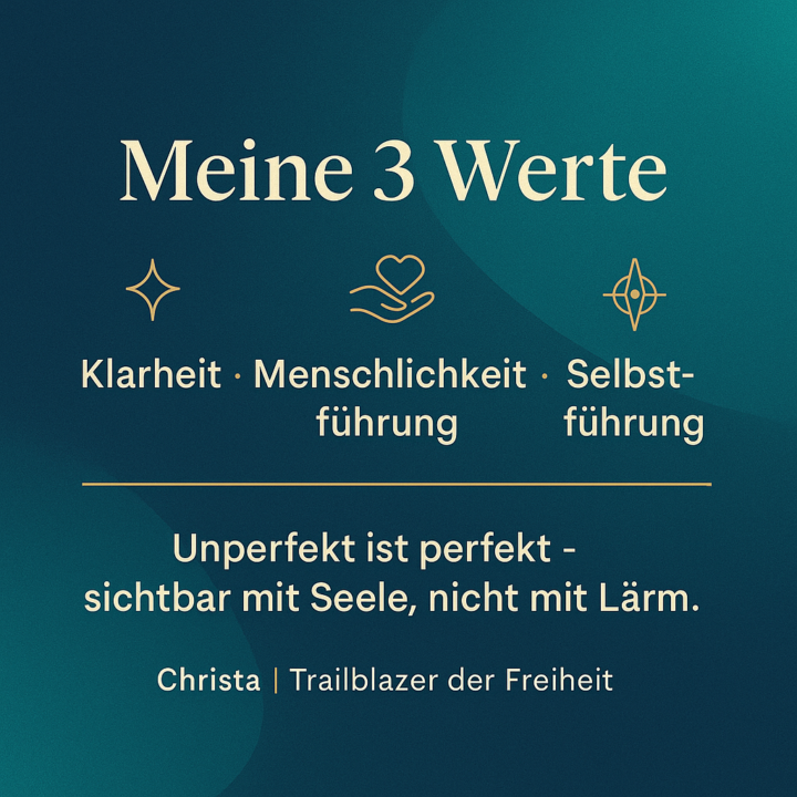 Werte, was bedeuten die für dich?