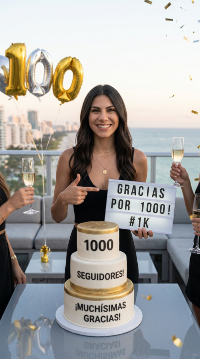 1000 seguidores