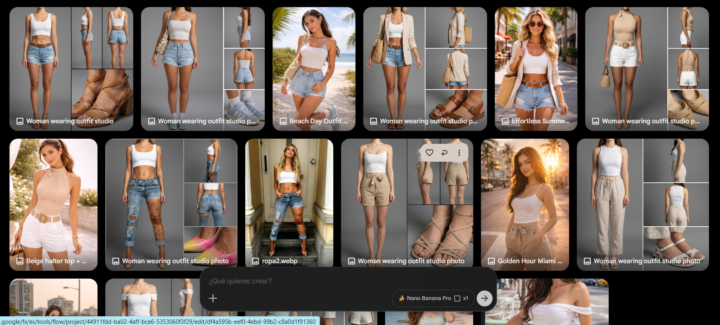 Probando el vestidor virtual!