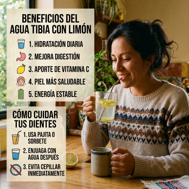 Agua tibia con Limón 🍋