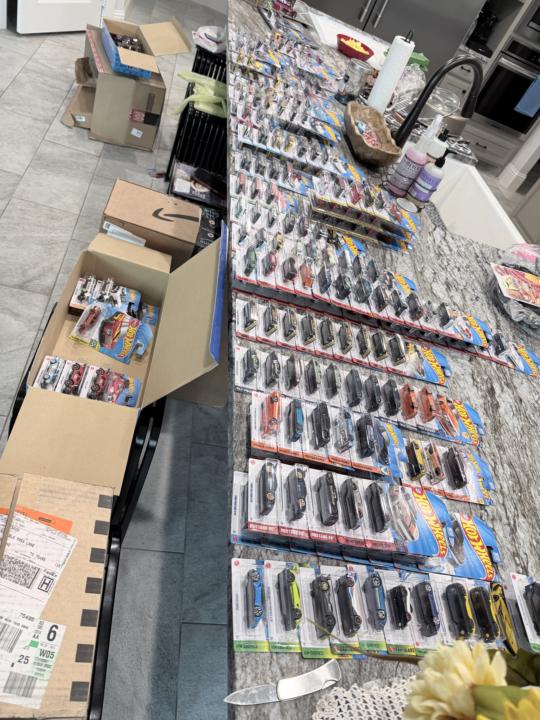 Weekend Fun - about 60% of the cars organized....