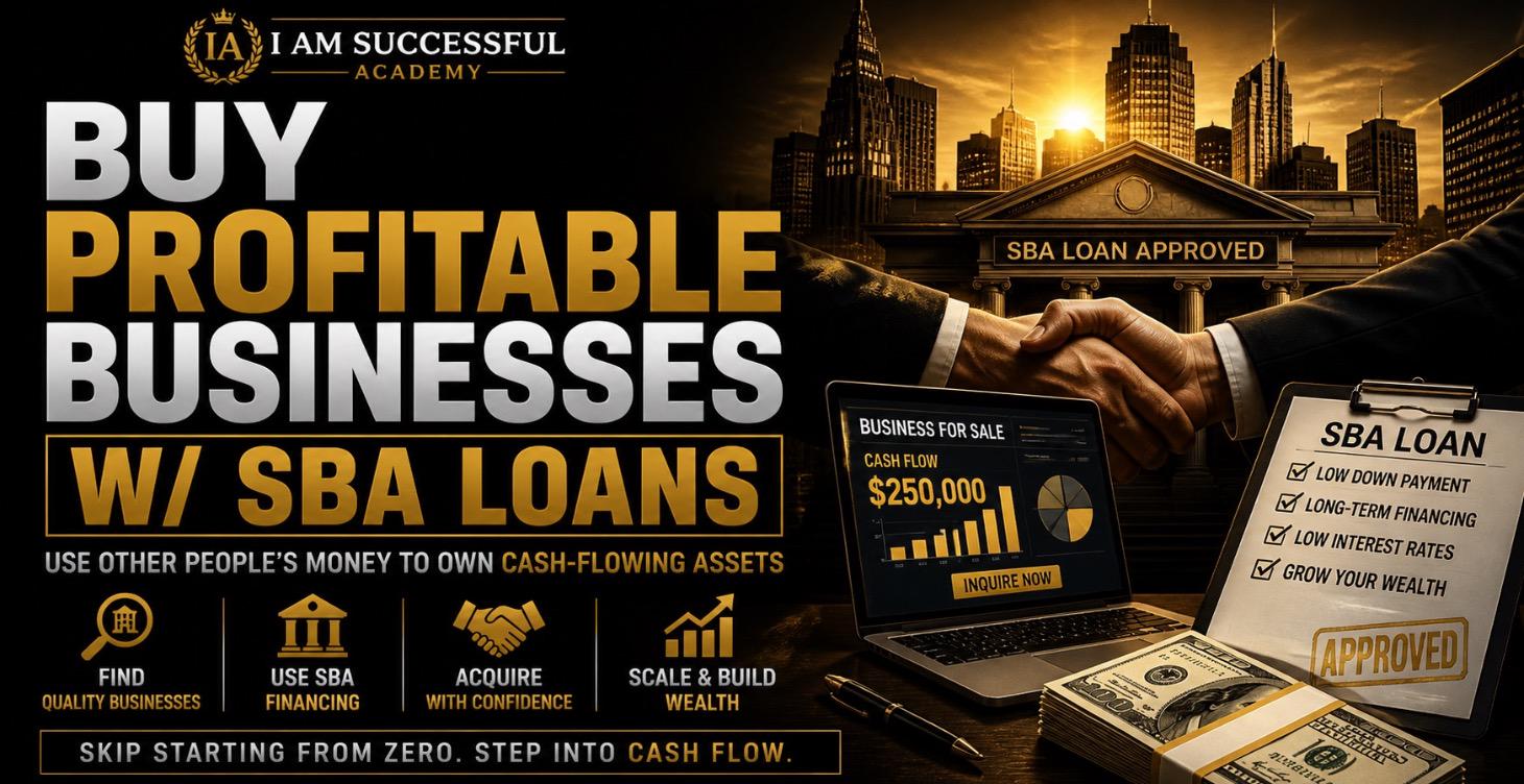 Buy Profitable Businesses w/ SBA Loans