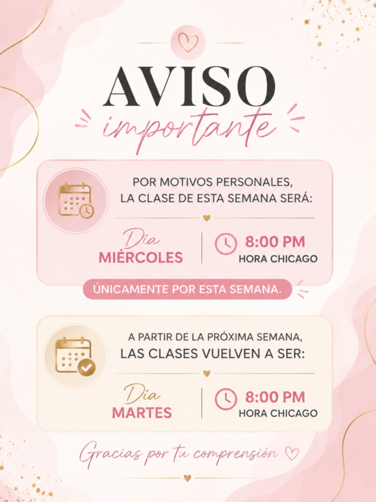 Aviso importante 