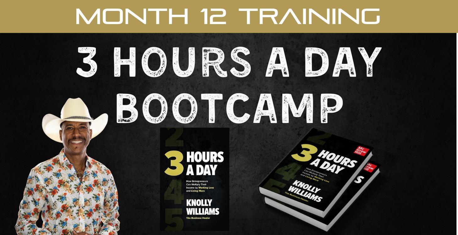 📘 Month 12: 3 Hours a Day BOOTCAMP