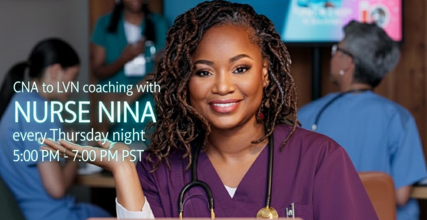 Thursday Night Coaching with Nurse Nina.