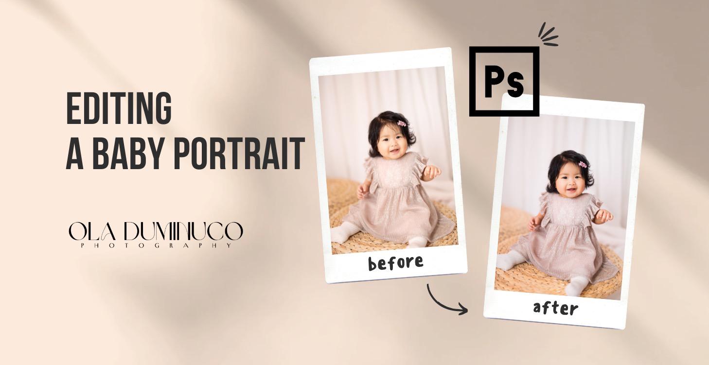 Editing Baby Portrait using Frequence Separation
