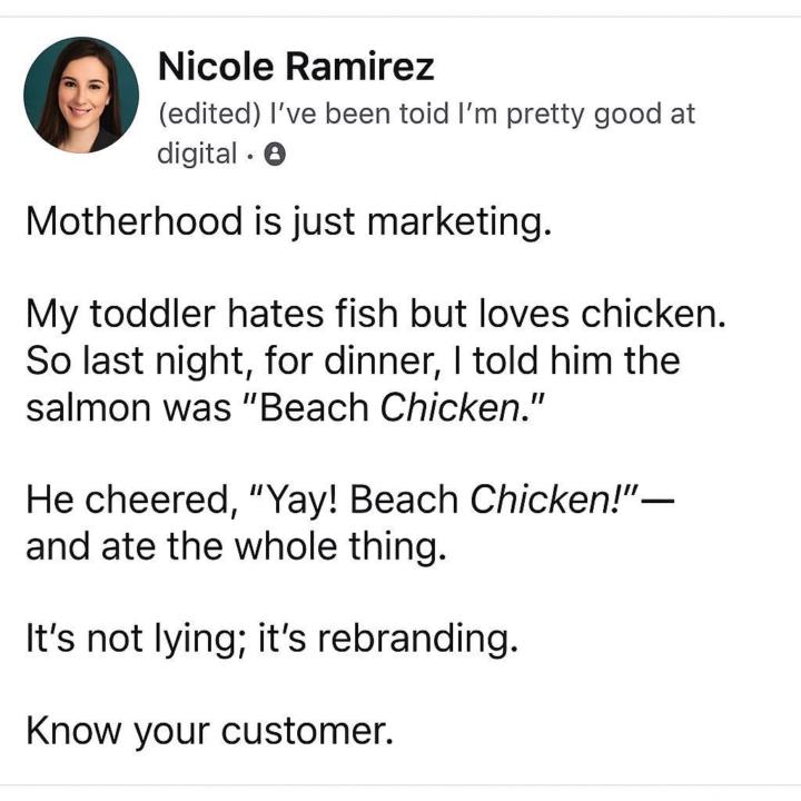 Know your customer. 😂