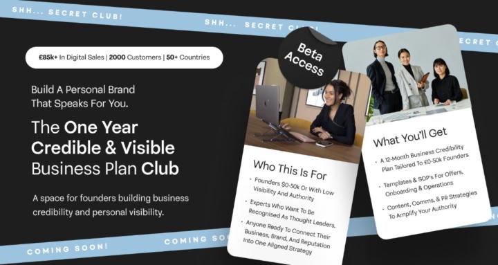 The 1-Year Business Plan