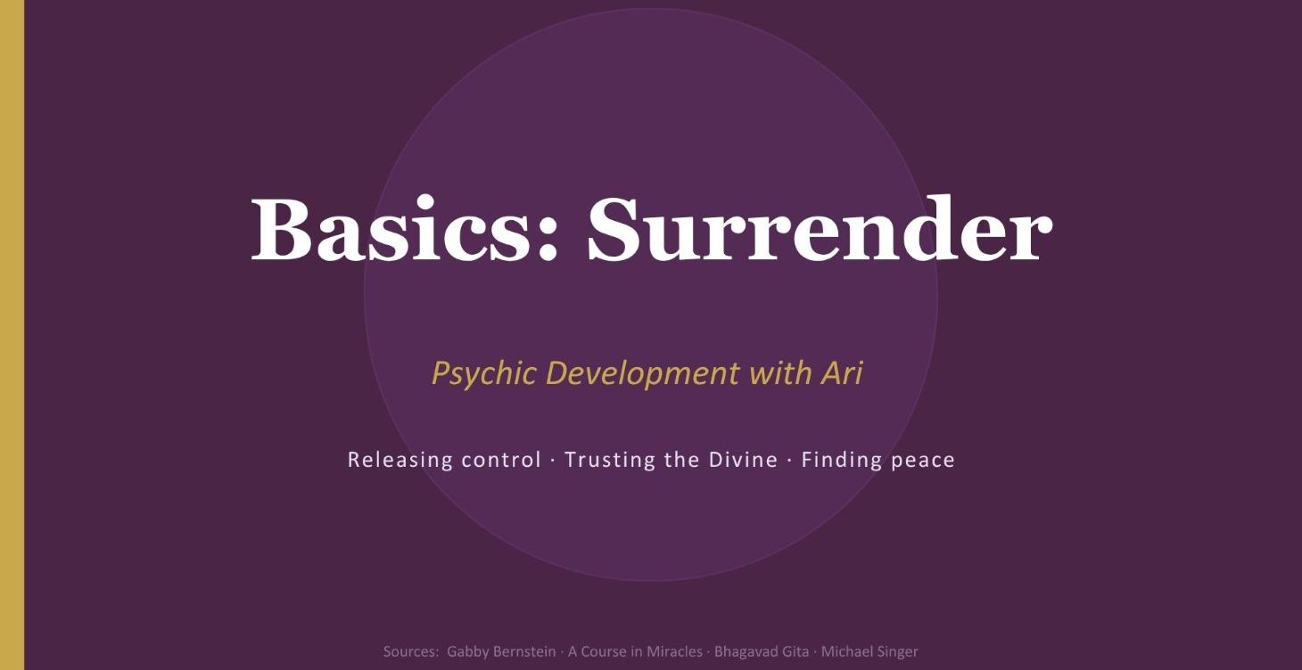 Basics: Surrender