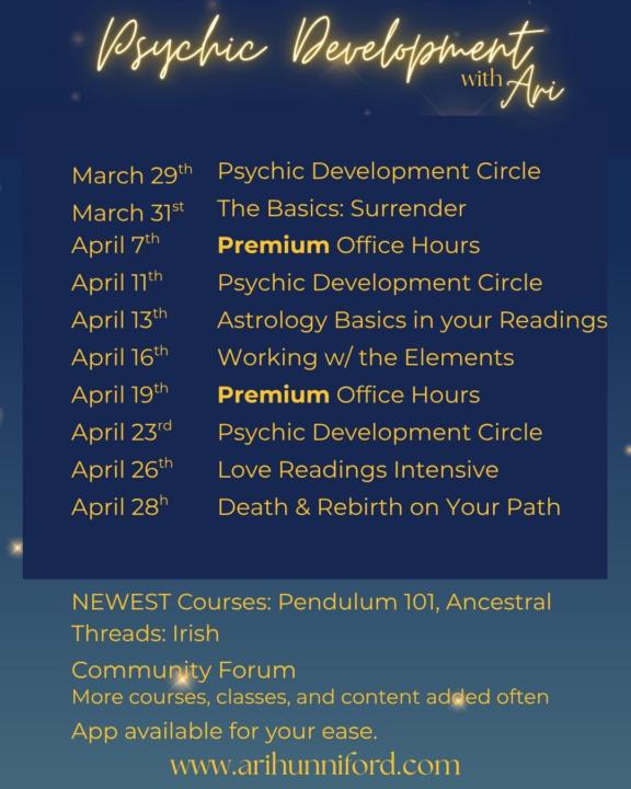 April Events up! 