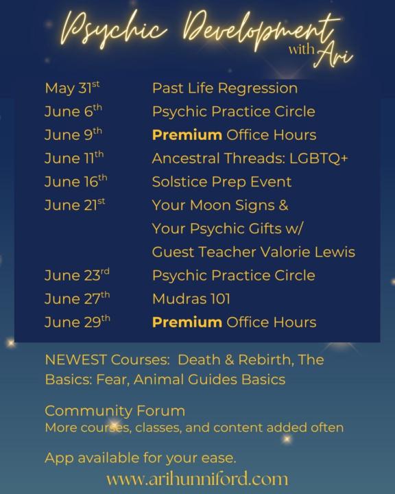 June's Events! 