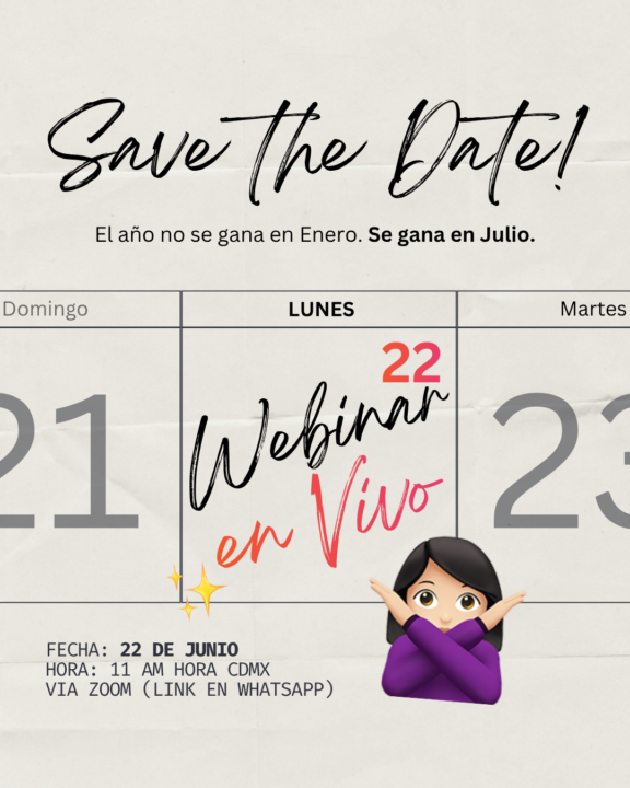 SAVE THE DATE! WEBINAR ESPECIAL DE MITAD DE AÑO🔴✨