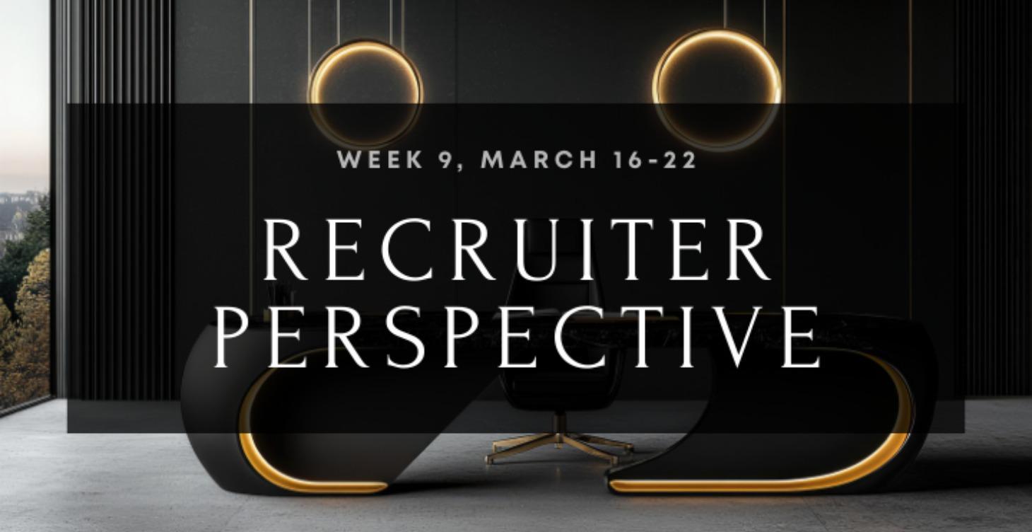 CBB: Week 9. Recruiter Insights