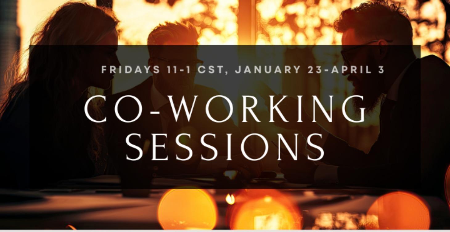 CBB: Co-Working Session, Fridays 11-1 CST