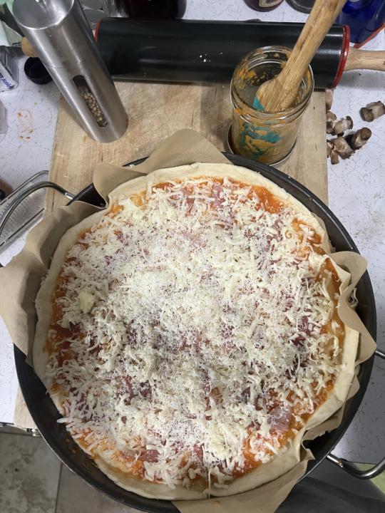 What I saved from making my own dough this weekend  Plus what I made and saved