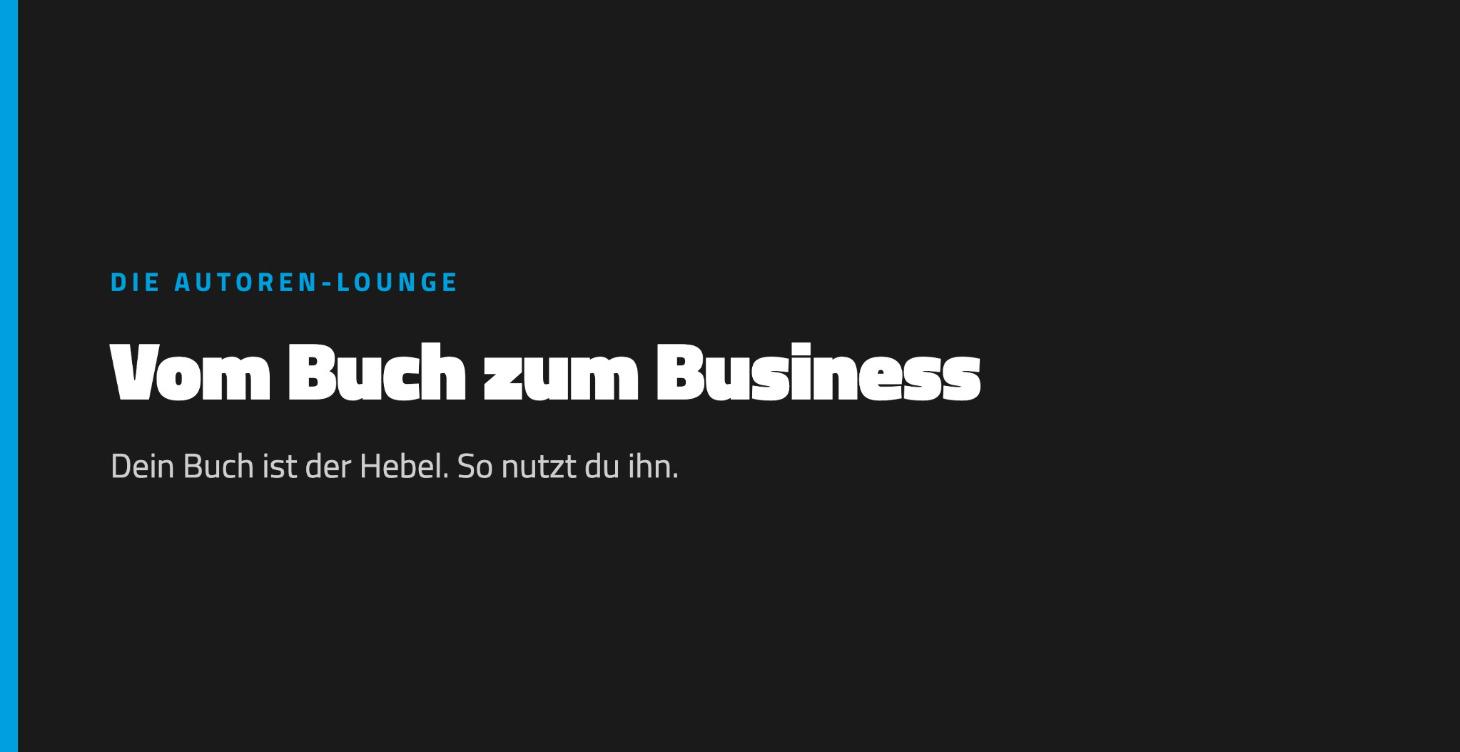 Vom Buch zum Business