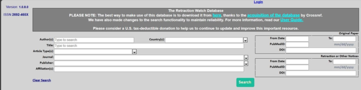 The Retraction Watch Database
