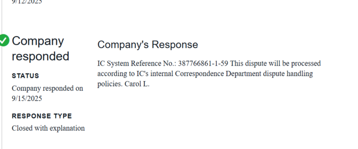 CFPB Complaint Closure