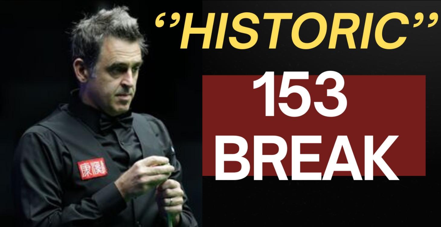 Ronnie O'Sullivan makes 153!