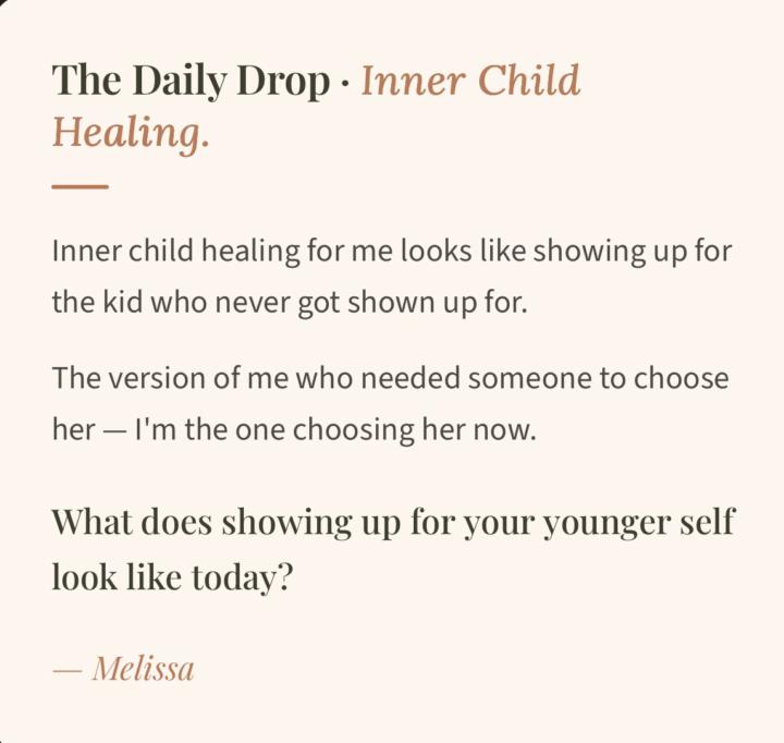 The Daily Drop • Inner Child Healing