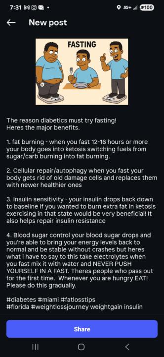 The powers of fasting!