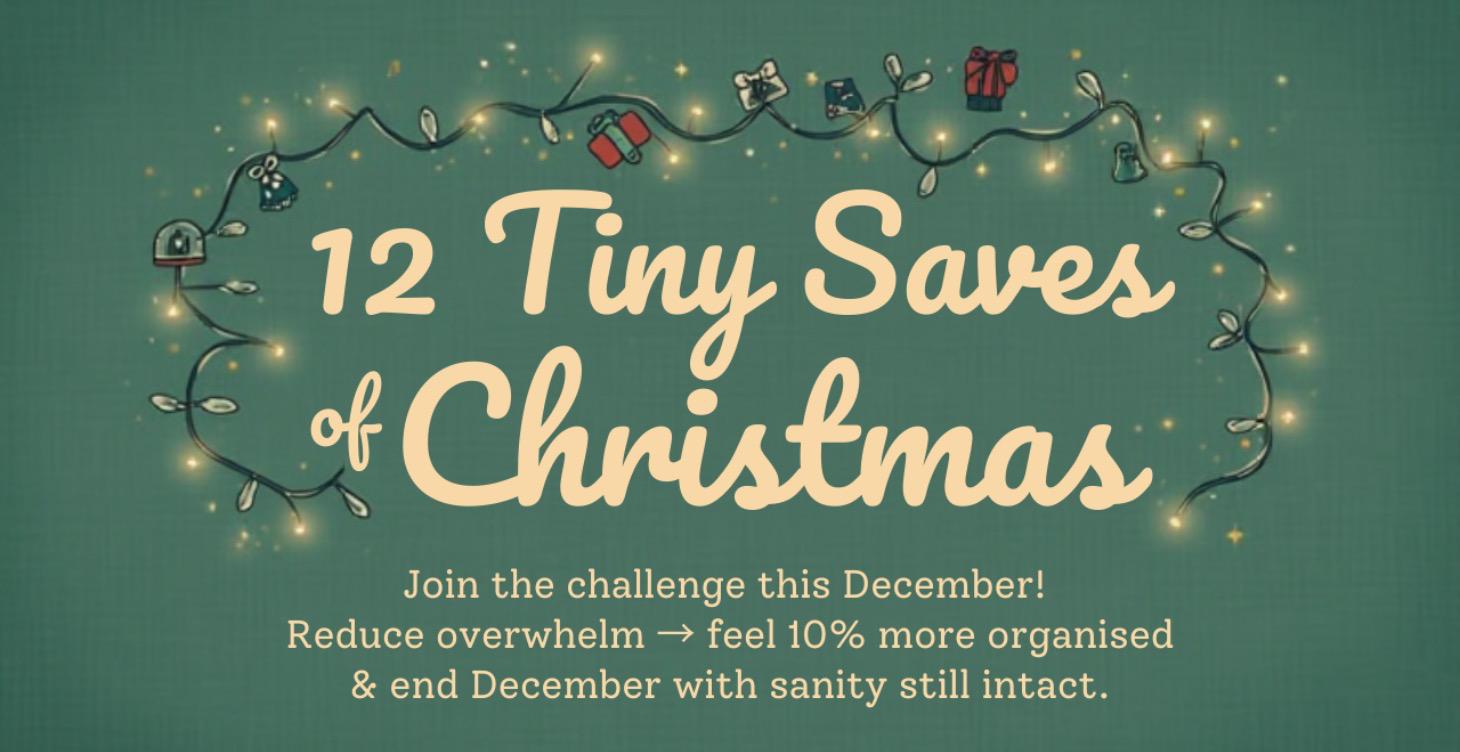 🎄 The 12 Tiny Saves of Christmas 🎄