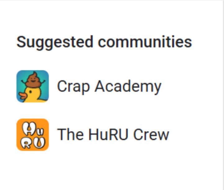 Suggested Community
