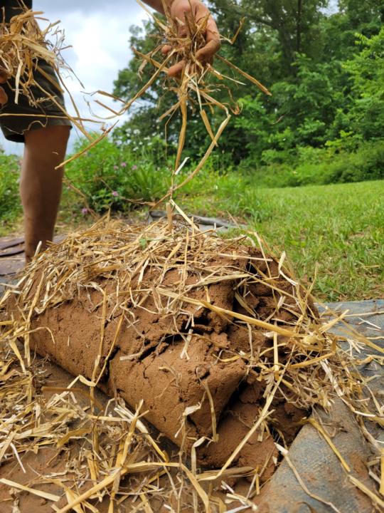 Photos from our May Cob & Straw Workshop