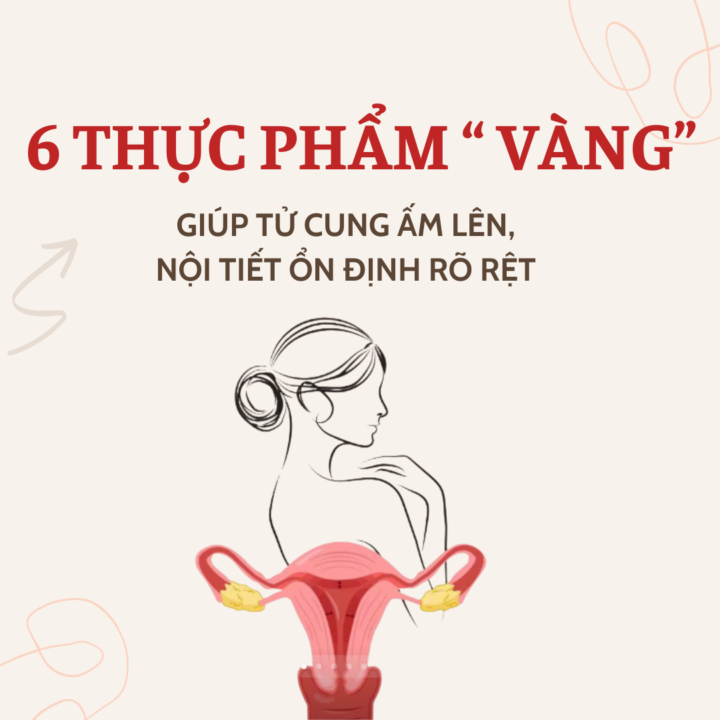 6 thực phẩm vàng giúp tử cung ấm lên, nội tiết ổn định rõ rệt 👇👇