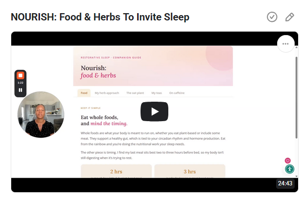 Brand New Lesson and References for Sleep