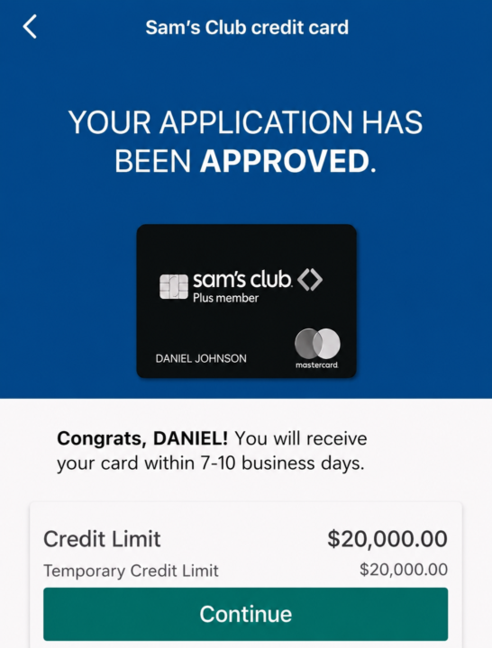 💎 $20,000 Sam’s Club Credit Card Gem
