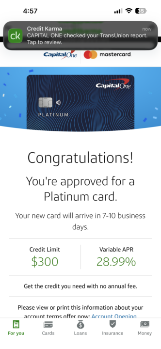 First credit card approval after repair 🙏🏼