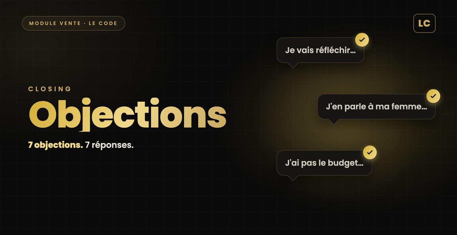 Objections à maitriser