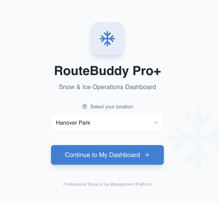 Snow and Ice Operations App