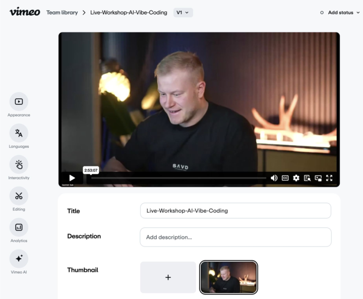 🔵 Replay from 3h AI Vibe Coding Workshop